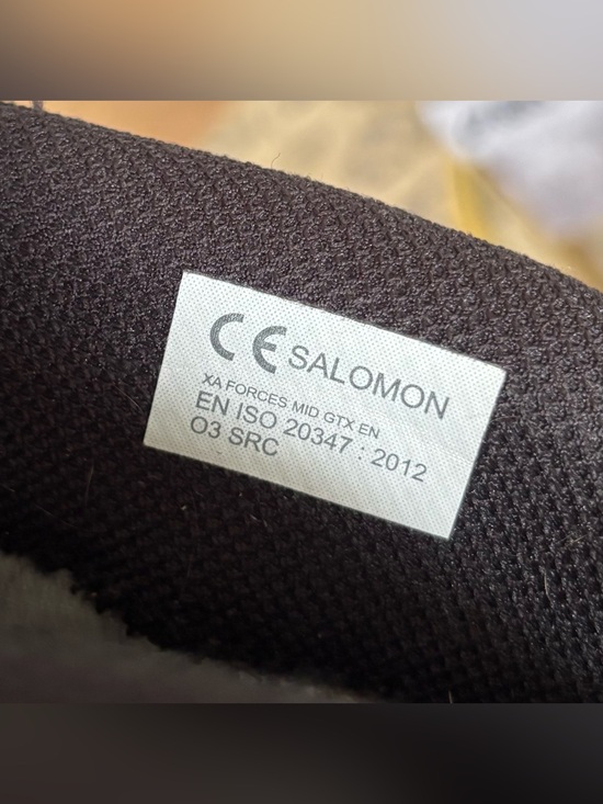 Salomon XA Forces Mid Goretex Boots Mens 13 Black Suede main image 7